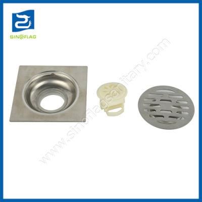 Anti-Odor Stainless Steel Shower Square Floor Drain