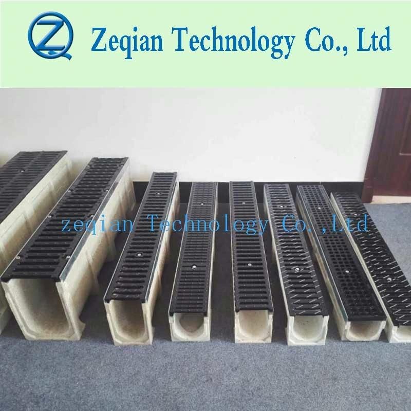 Storm Water Drainage Precast Ductile Iron Cover Polymer Concrete Drain Trench Channel