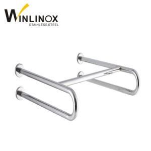 Double U Shape Vertical 304 Stainless Steel Handicap Disabled Toilet Shower Grab Bar