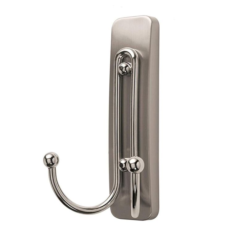 Command Large Double Wall Hook, Matte Black, Decorate Damage-Free