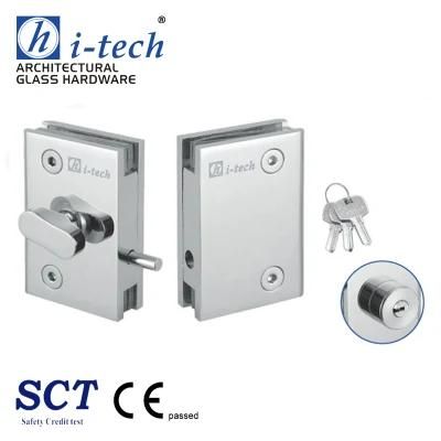 Hi-120kg Stainless Steel Glass Hardware Door Lock