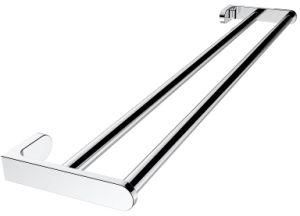 Wall Mounted Chrome Brass Double Towel Bar for Bathroom