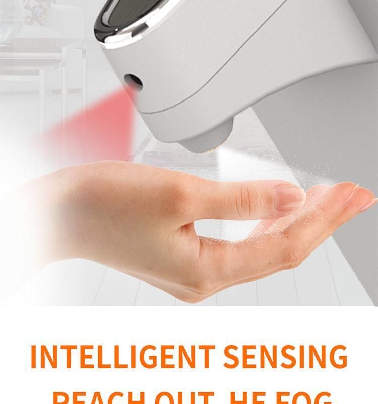 2022 New Type Thermometer Sanitizer Touchless Automatic Spray Hand Bathroom Soap Dispenser