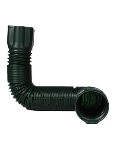 24-in Black Vinyl Downspout Extension