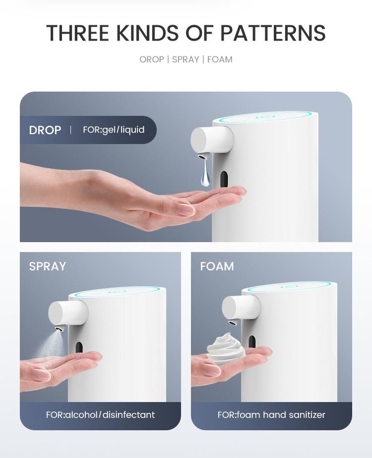 Saige 250ml USB Rechargeable Bathroom Plastic Automatic Soap Dispenser Sensor