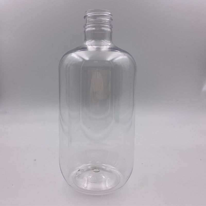 Empty 500ml Transparent Clear Bottle with Lotion Pump