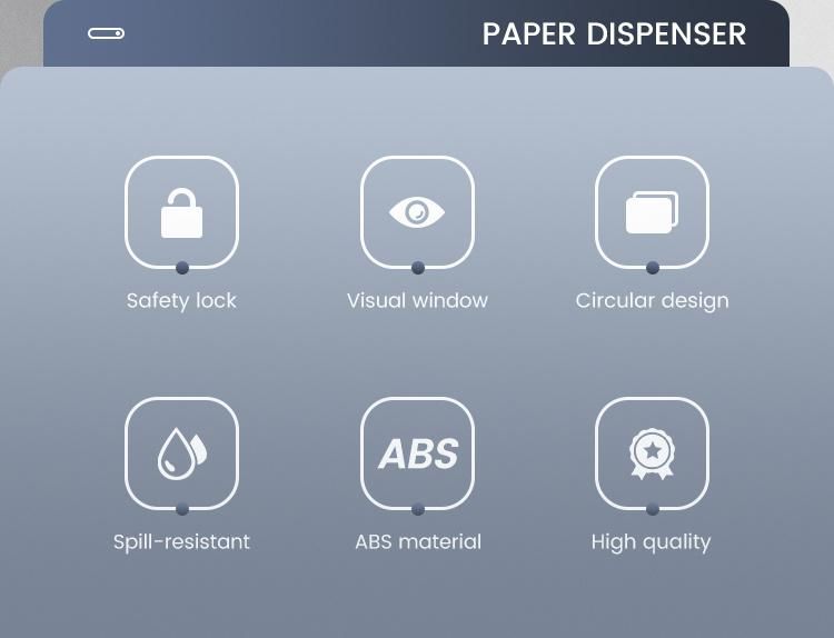 Saige Wholesale High Quality ABS Plastic Jumbo Tissue Dispenser