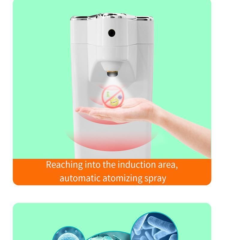 2022 New Type Thermometer Sanitizer Touchless Automatic Spray Hand Bathroom Soap Dispenser