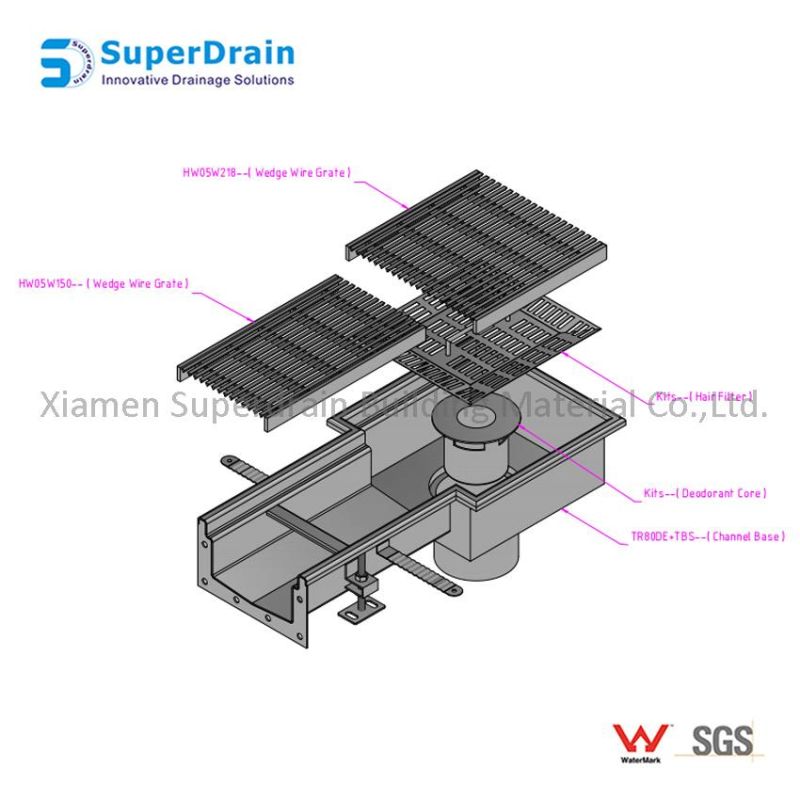 Stainless Stee Sliver Shower Floor Drain Cover for Bathroom Kitchen Food Industry