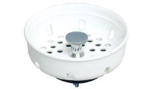 Replacement Basket, Plastic White Basket with Fixed Post, Drain Products