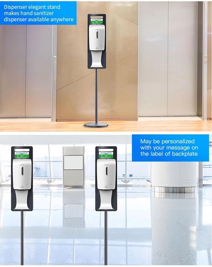 Custom Industrial 1L Automatic Touchless Hand Sanitizer Liquid Soap Dispensers