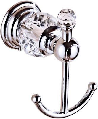 Chrome Zinc Alloy with Crystal Robe Hook for Bathroom