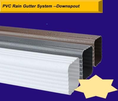 Wholesale Cheap UV Resistant White PVC Square 5.2inch/7inch Rain Gutter Kenya Price