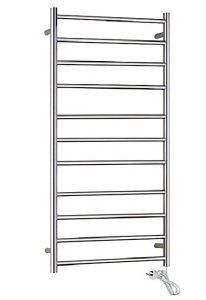 Onda. Warmer 11 Bars Round Wall Mounted Heated Towel Rail