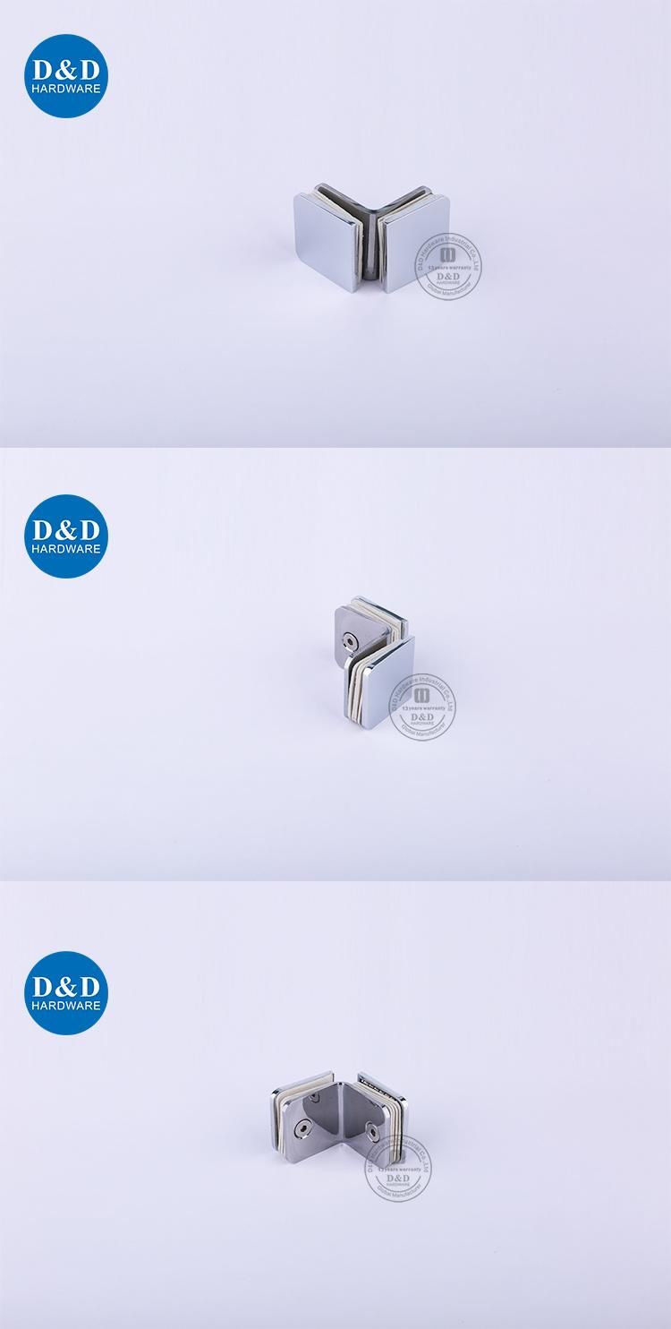 Well-Known Manufacturer Glass Door Hardware Stainless Steel Glass Clip