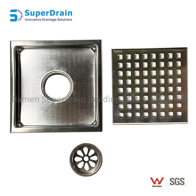 Square Types of Tile Insert Dual-Use Concealed Floor Drain