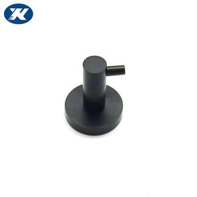 Matte Black Towel Hook Stainless Steel Rustproof Bathroom Towel Single Coat Hook