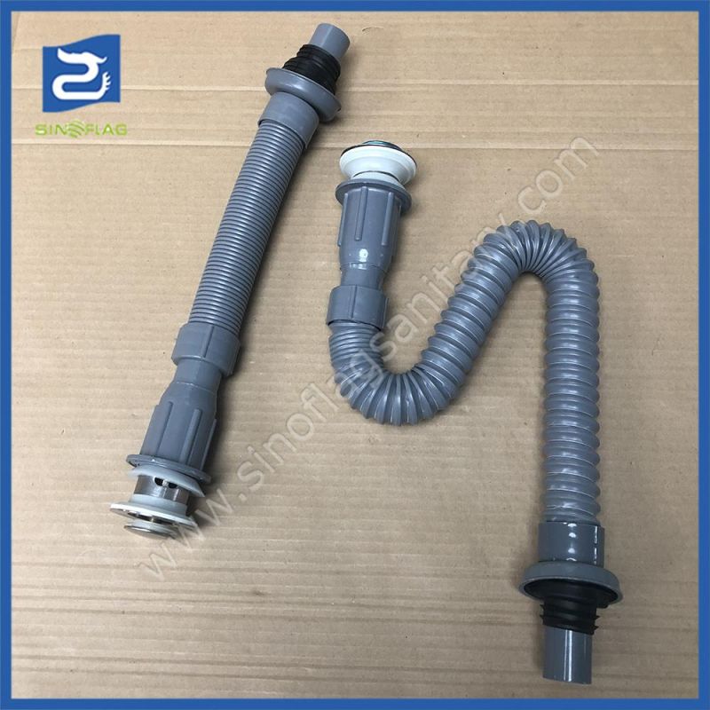 1.1/4 Extensible PVC Drain Waste Pipe Flexible Siphon