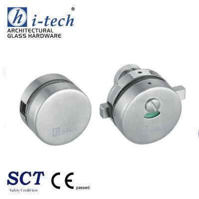 China Supplier Door Hardware Stainless Steel Glass Door Lock for Rest Room