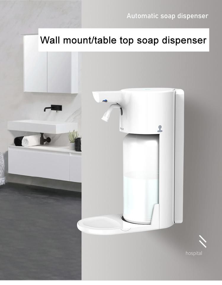 Saige High Quality 1200ml Hospital Touch Sensor Table Hand Sanitizer Spray Dispenser