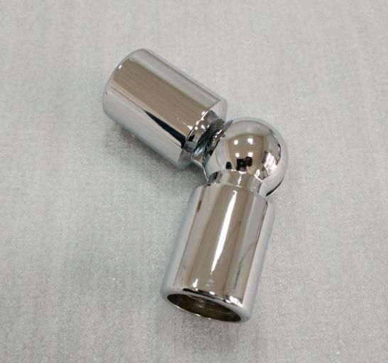 Curtain Rod Connector Hinged Chrome Bathroom Rod Corner Elbow Connector