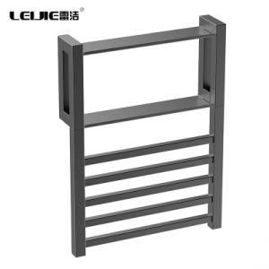 High Quantity Ladder Style Black Bathroom Heated Towel Rack