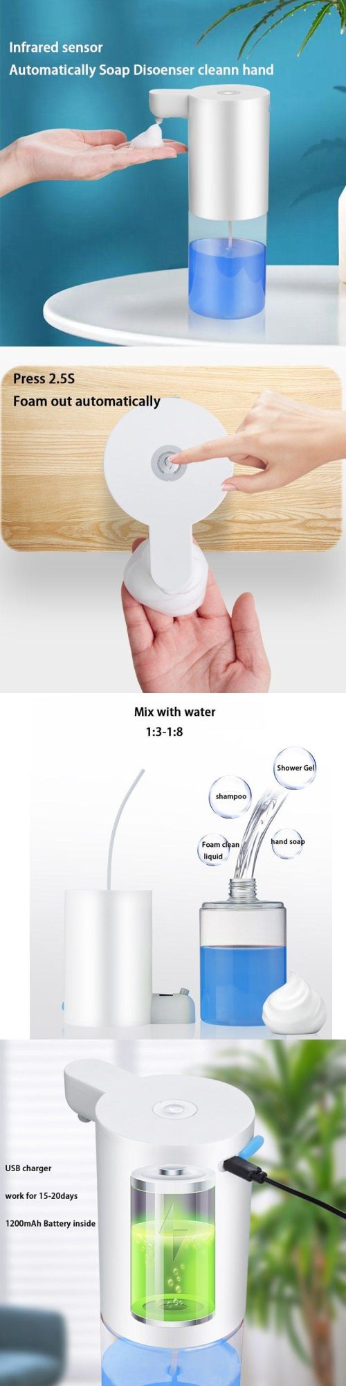 USB Charge Liquid Water Soluble Capsules Smart Hand Soap Dispenser