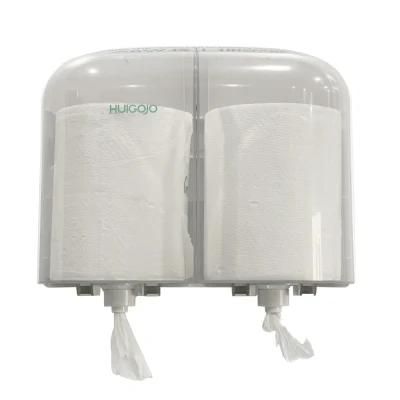 Bathroom ABS Plastic Toilet Wash Double Roll Paper Towel Dispenser
