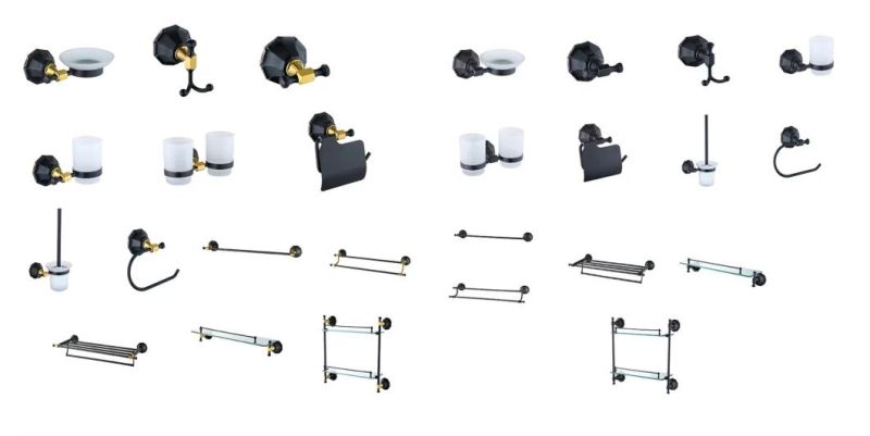 Hotel Used Stainless Steel Bathroom Accessories Set (36 series)