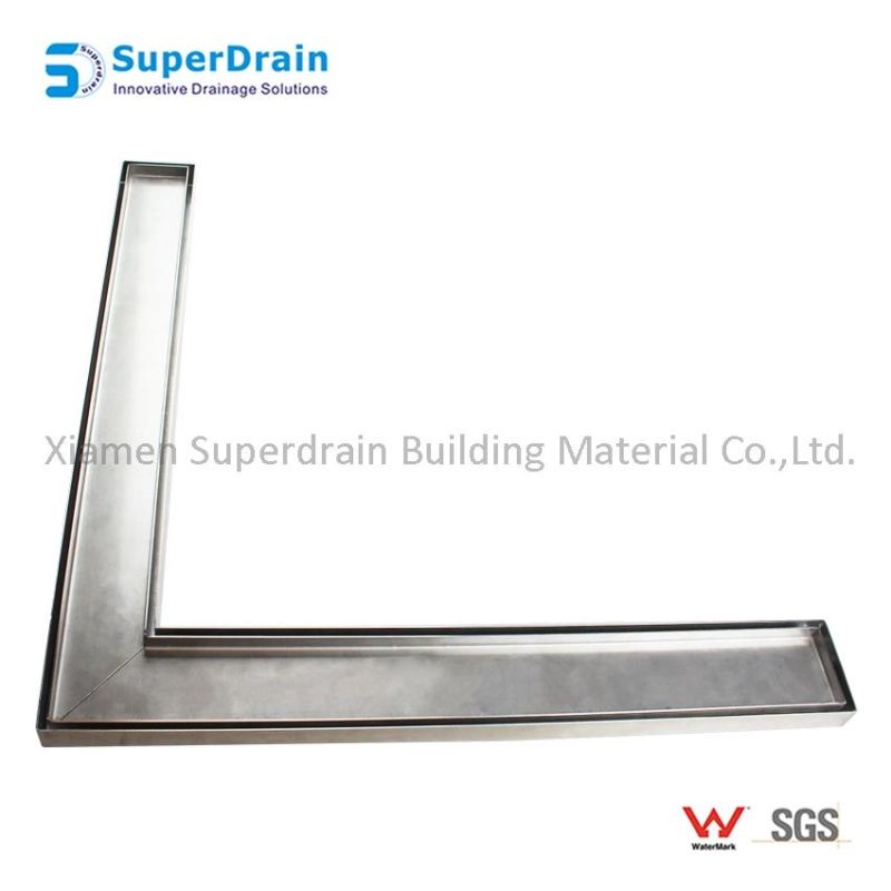 Factory Stainless Steel L-Shape Grill Grate Shower Floor Drain