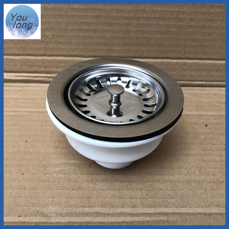 Manufacture Wholesale Stainless Steel Kitchen Sink Drainer Basket Strainer with Removal Basket