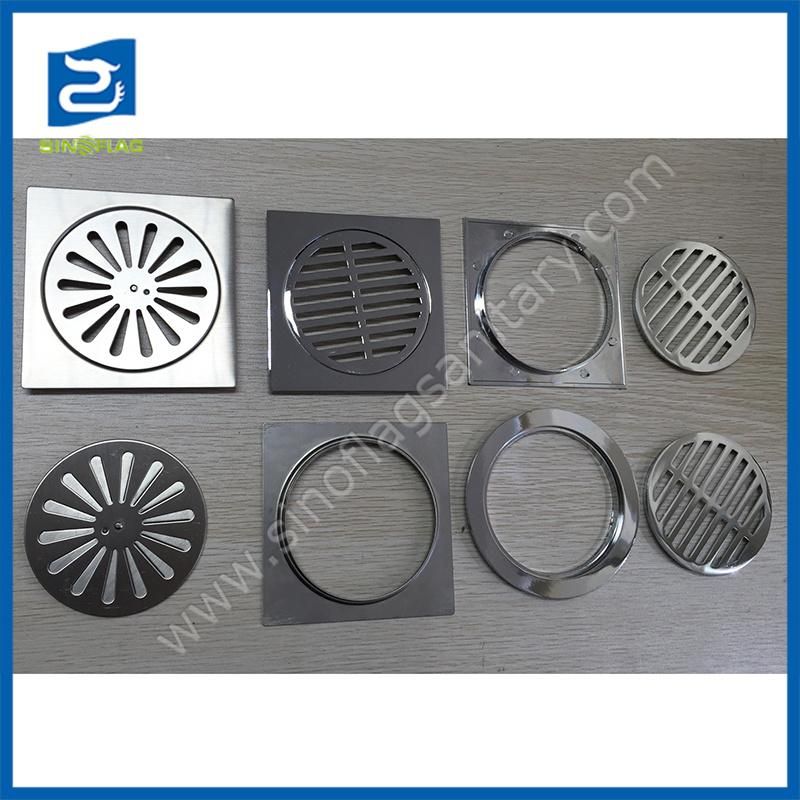 Round Stainless Steel 12cm 3PCS Floor Drain to Greece