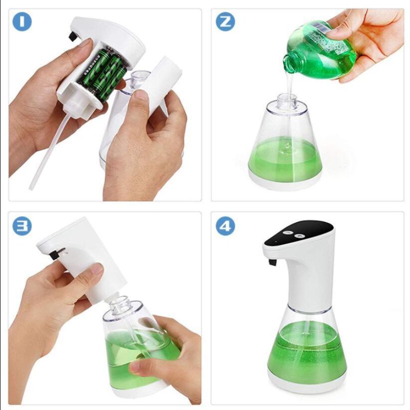 Touchless Prevent Cross-Infection Sensor Hand Sanitizer Soap Dispenser Desk Mounted for Home Office