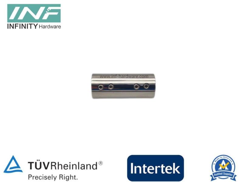 Brass and Stainless Steel Tube to Tube 180° Connector for Glass Fitting with Adjustable Function