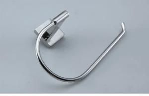 Bathroom Accessory Solid Zamak Base with Brass Tube Towel Ring