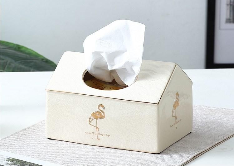 High Grade Ceramic Tissue Box Home Furnishings Fashion Drawer with Cover Bronzing Ceramics Tissue Box