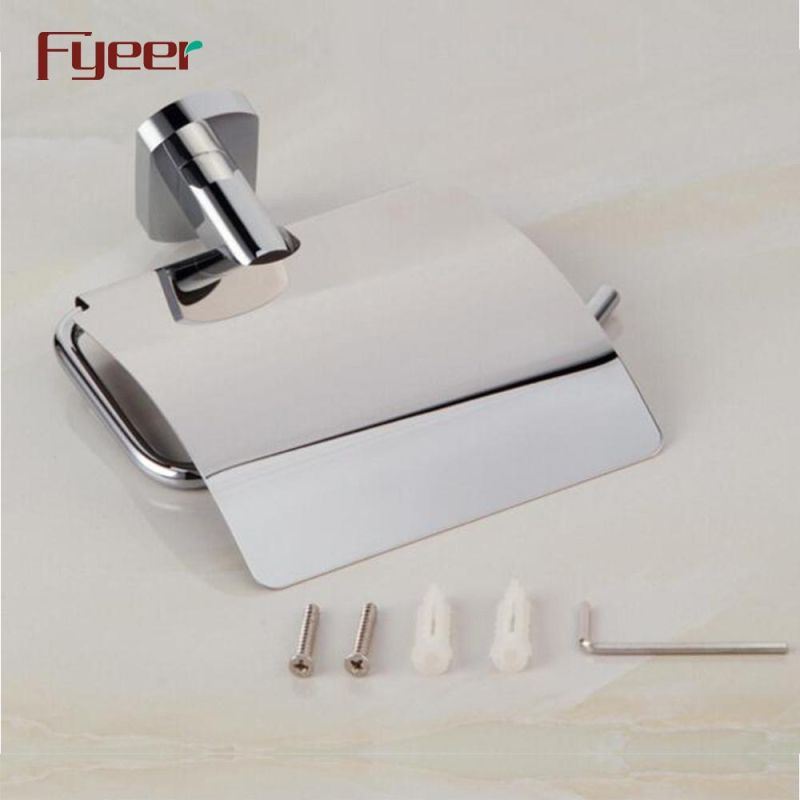 Fyeer Bathroom Accessory Brass Toilet Paper Holder