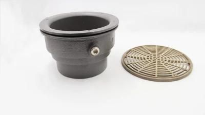 Brass Ring&amp; Strainer No-Hub Connection Floor Drain