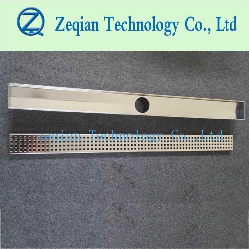 Stainless Steel Long Tile Insert Long Linear Shower Drain for Bathroom