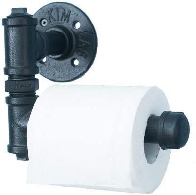 DIY Bathroom Industrial Pipe Toilet Paper Holder