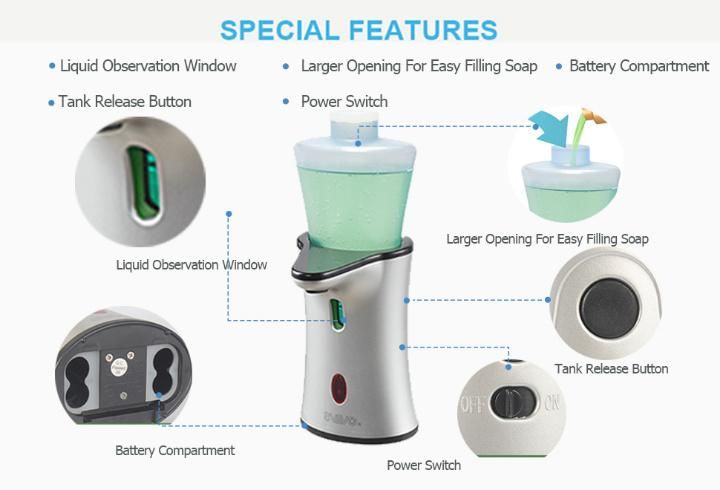 Refillable Automatic Soap Dispenser Hands Free Soap Dispenser (V-456)