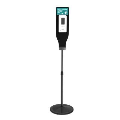 Universal Black Matte Acrylic Hand Sanitizer Dispenser Floor Stand for Sanitizer Dispenser