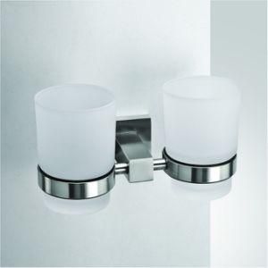 Square Style Stainless Steel Double Tumbler Holder