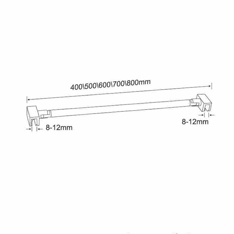 Hi-221 Adjustable Wall to Glass Support Bar for Shower Screen