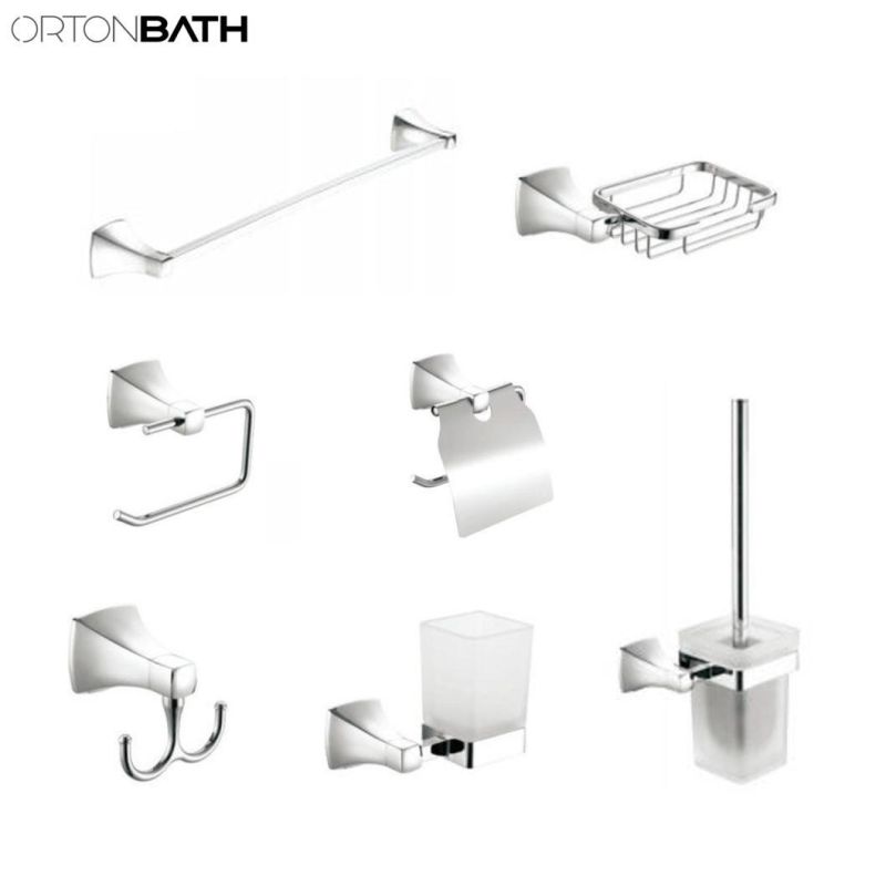China Cheap Complete Bathroom Hardware Towel Ring Stainless Steel Bathroom Accessories Set
