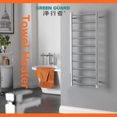 Hardwired Electric Towel Warmer and Drying Rack in Chrome Plated Heated Towel Racks