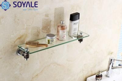 Brass Glass Shelf with Chrome Plated (SY-2791)