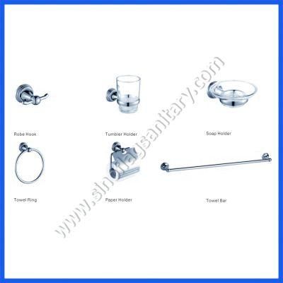 6PCS Chrome Zinc Cheap Bathroom Hardware Sets