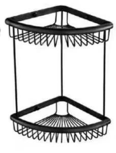 Black Brushed Basket Shelf