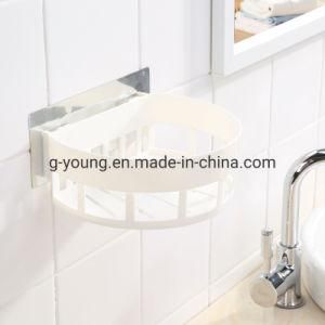 Semicircle Plastic Bathroom Wall Mount Shelf Organizer Rack